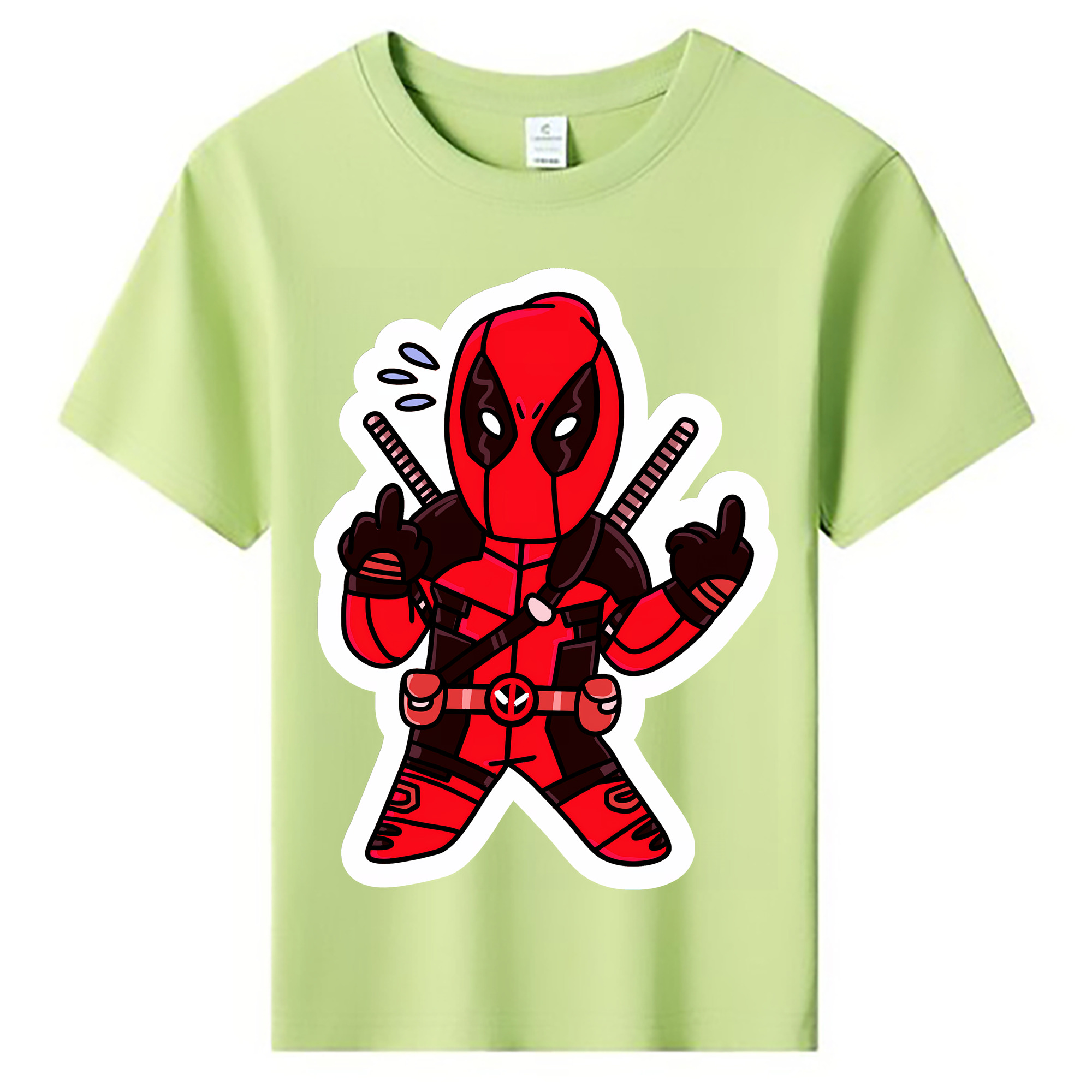 （画像用） Deadpool デッドプール 綿100％キッズTシャツ（フロントプリント）